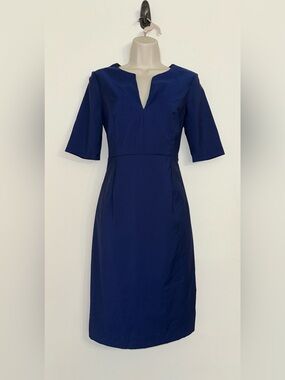 Navy Blue Midi Dress